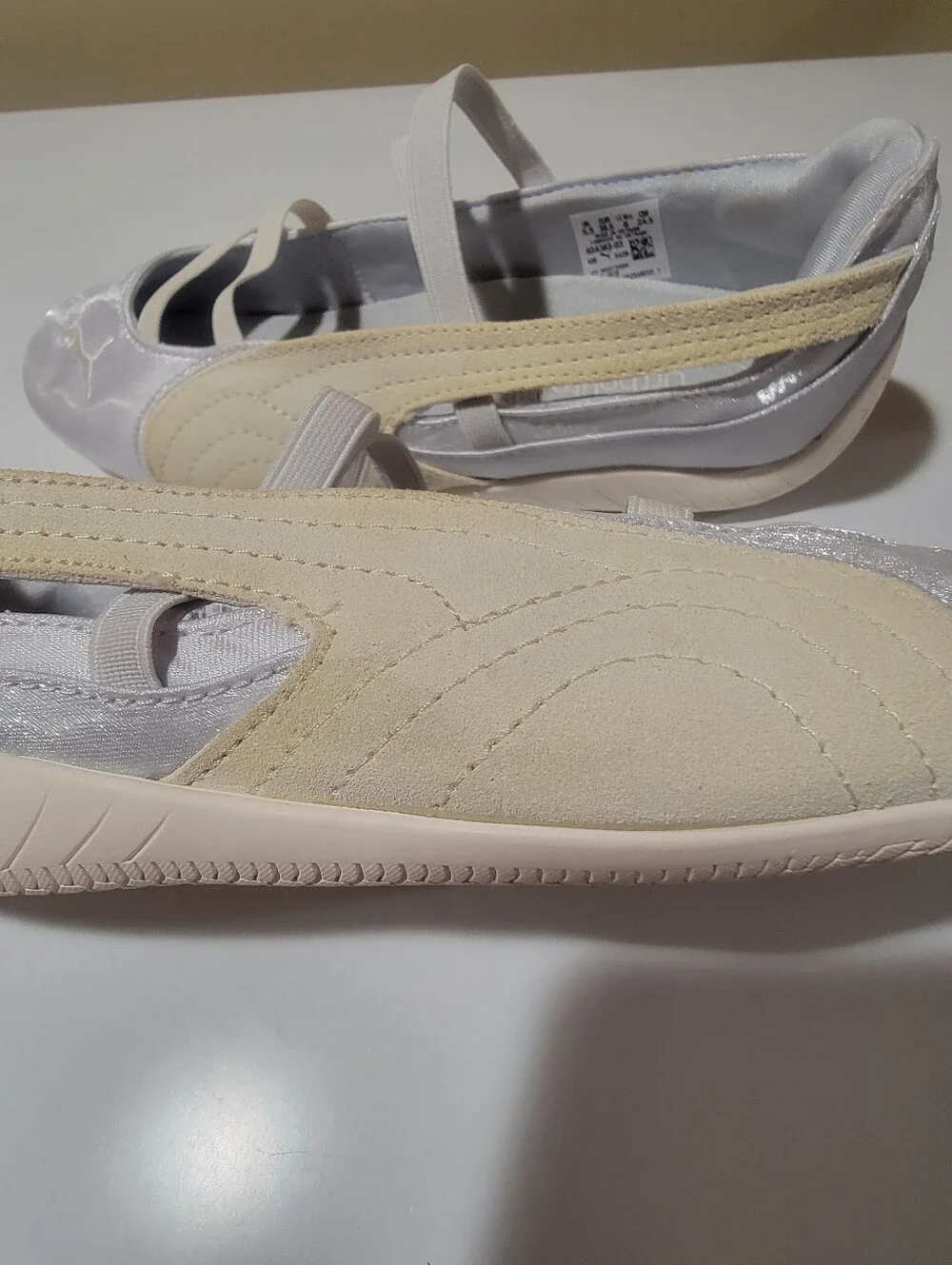 Puma Speedcat Silver Mist Ballet Slip-On Sneakers Size 8 READ DESCRIPTION